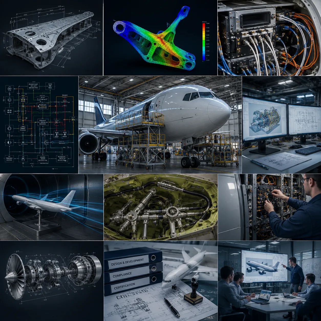 Progettazione aeronautica: strutture, analisi FEM, sistemi elettrici ed elettronici